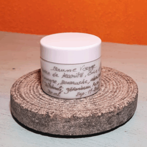 Facial balms with essential oils